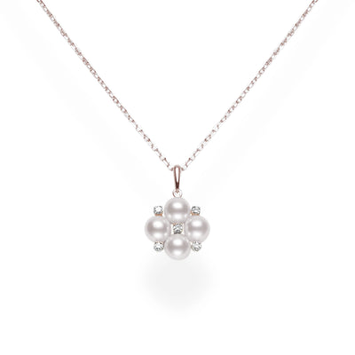 csv_image Mikimoto Necklace in White Gold containing Multi-gemstone, Diamond, Pearl MPQ10086ADXW