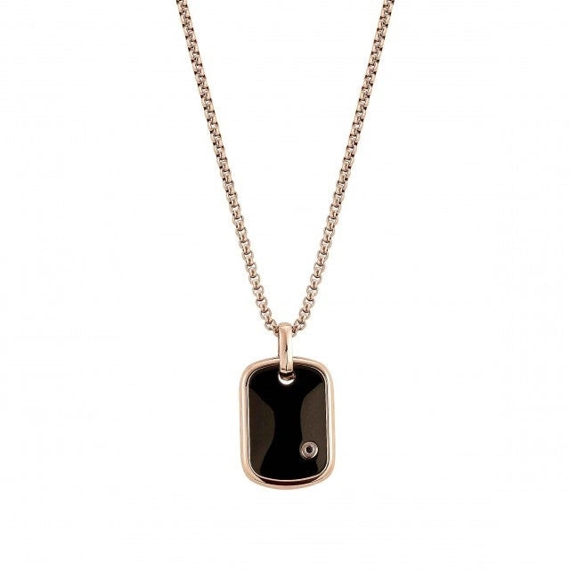 Nomination Necklaces in Alternative Metals containing Black diamond 132905/011