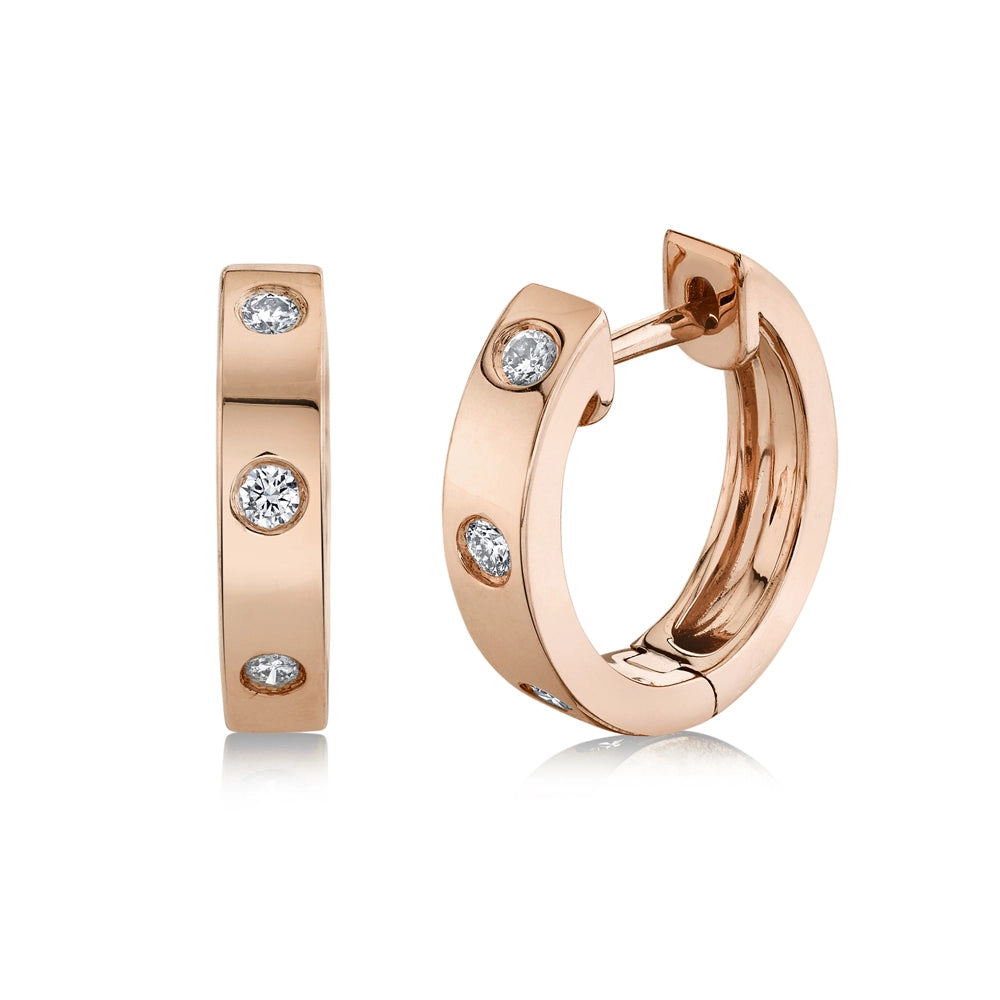 Earrings Earrings in Rose Gold containing Diamond 402958