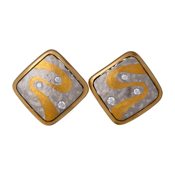 Michael Bondanza Earrings in Platinum/Palladium containing Diamond MBondanza202008132