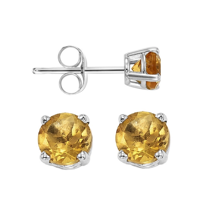 Earrings Earrings in White Gold containing Citrine 403201