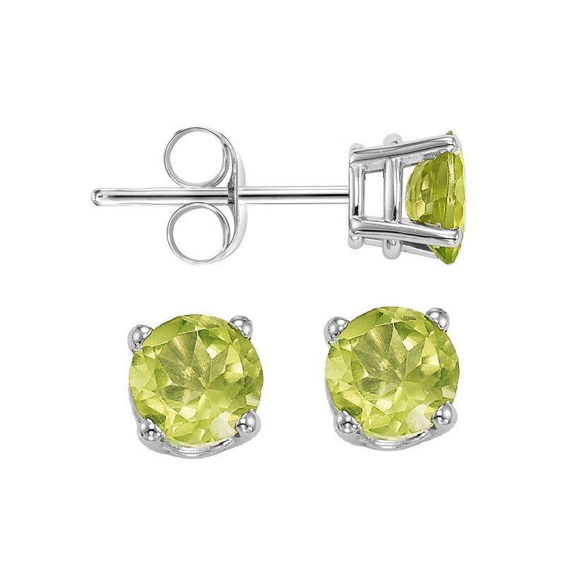 Earrings Earrings in White Gold containing Peridot 403204