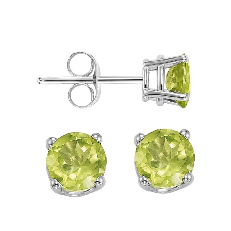 Earrings Earrings in White Gold containing Peridot 403205
