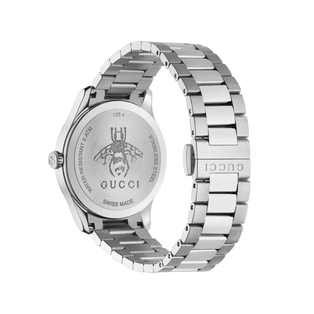 Gucci G-Timeless Watch Sunbrush and Bee Stainless Steel 38mm