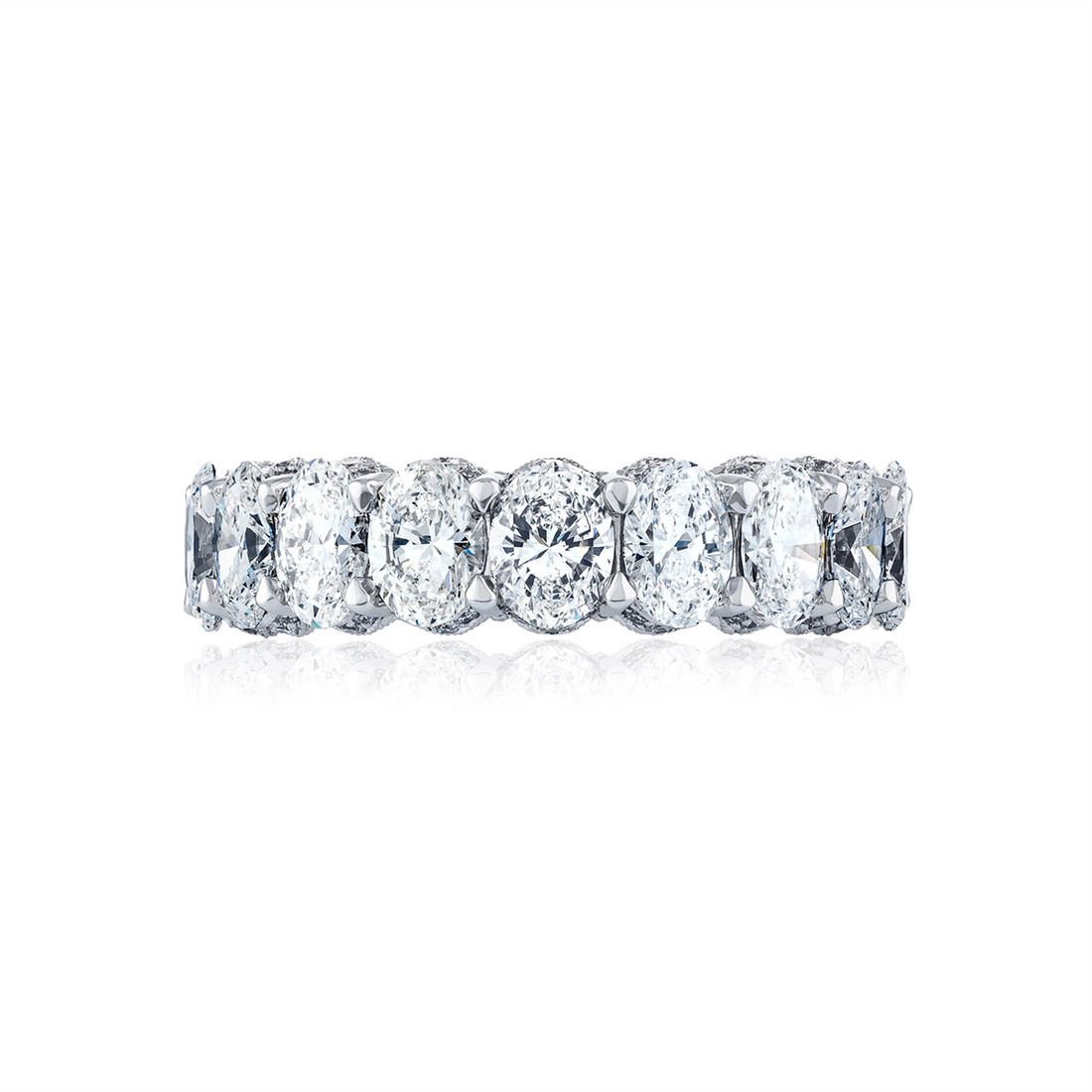 Tacori Wedding Rings in Platinum/Palladium containing Diamond HT 2638 6.5