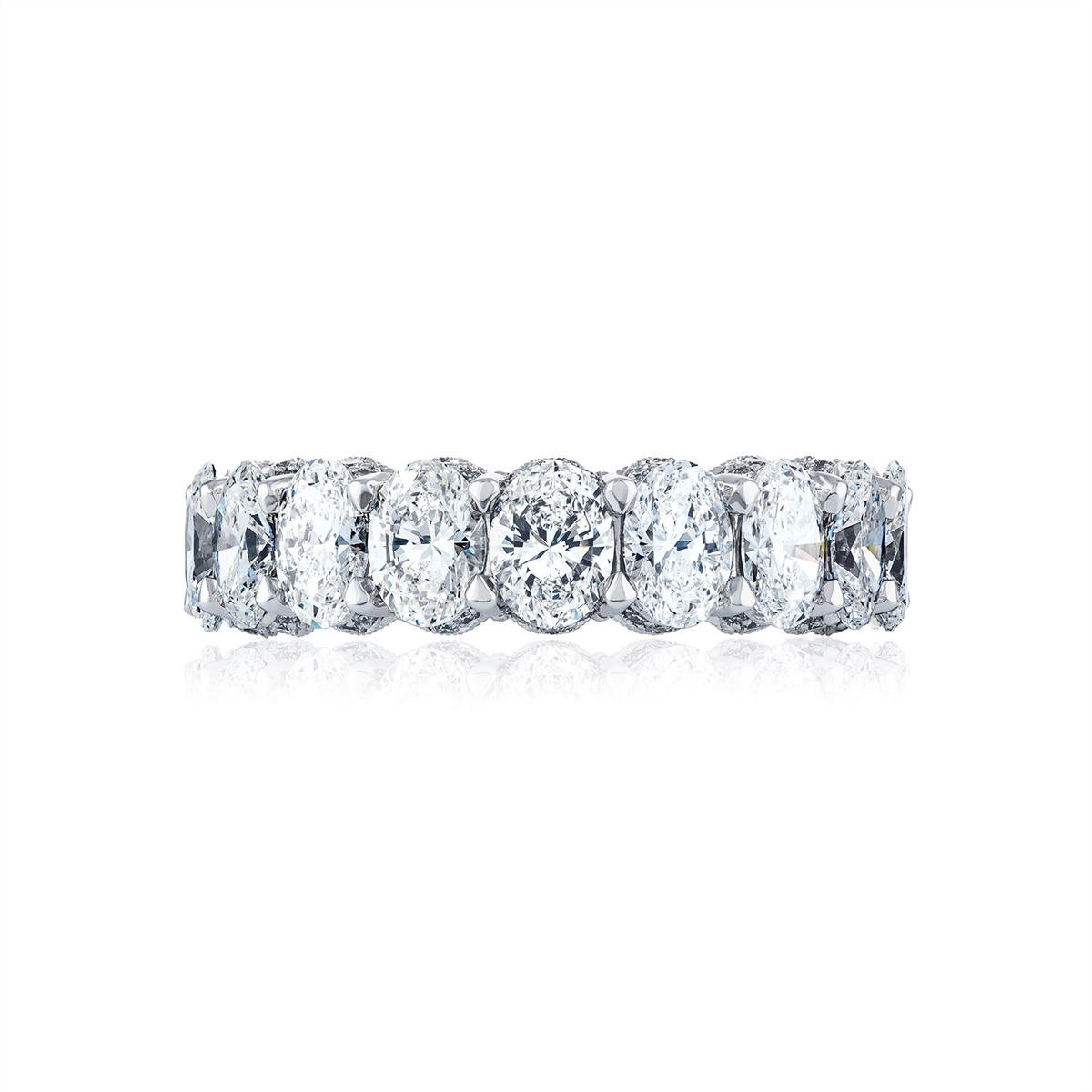 Tacori Wedding Rings in Platinum/Palladium containing Diamond HT 2638 6.5