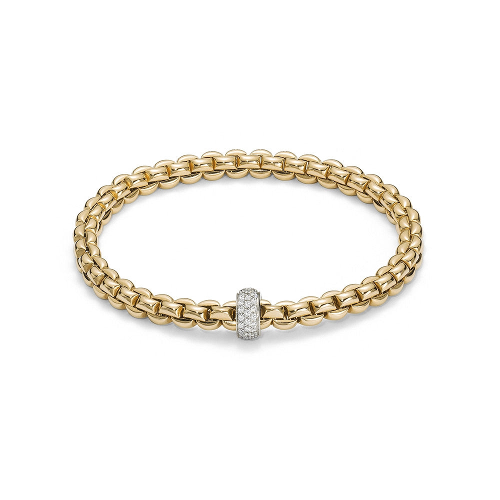 FOPE Bracelets in Mixed Metals containing Diamond 72110BX_PB_G_XBX_00S