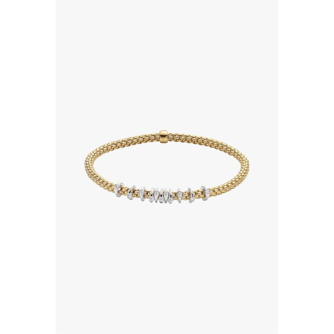 FOPE Bracelets in Mixed Metals containing Diamond 74708BX_BB_G_XBX_00M