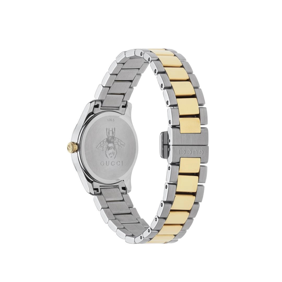 Gucci G-Timeless Two-Tone Stainless Steel Watch Silver Dial