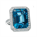 Rings Rings in White Gold containing London blue topaz, Multi-gemstone, Diamond 404159