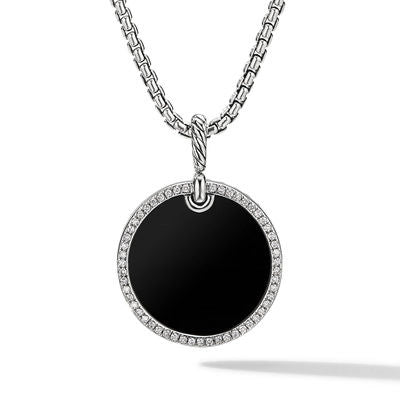 David Yurman Pendants in Silver containing Black onyx, Multi-gemstone, Diamond D16999DSSDBODI