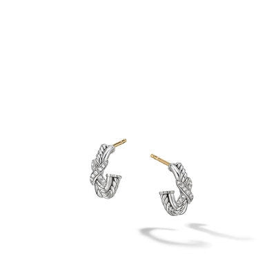 David Yurman Earrings in Silver containing Diamond E16920DSSADI