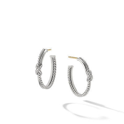David Yurman Earrings in Silver containing Diamond E16982DSSADI