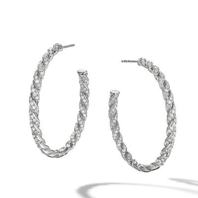 David Yurman Earrings in White Gold containing Diamond E16853D8WADI