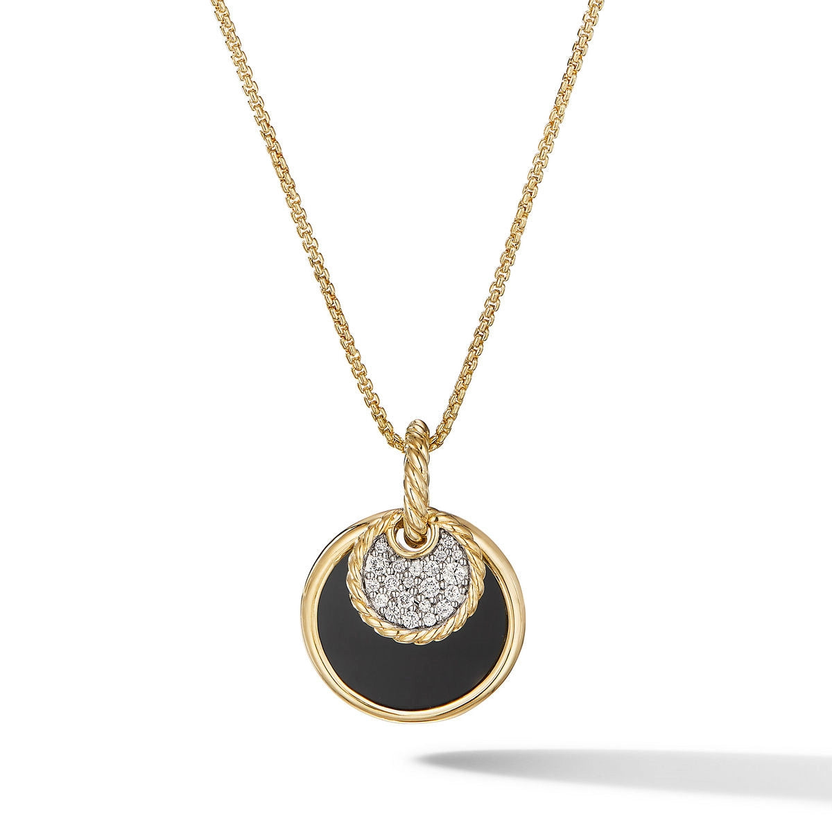 David Yurman Necklaces in Yellow Gold containing Mother of pearl, Black onyx, Multi-gemstone, Diamond N16807D88DXMDI17