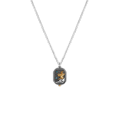 Konstantino Necklaces in Mixed Metals containing London blue topaz KOKJ484-298-18