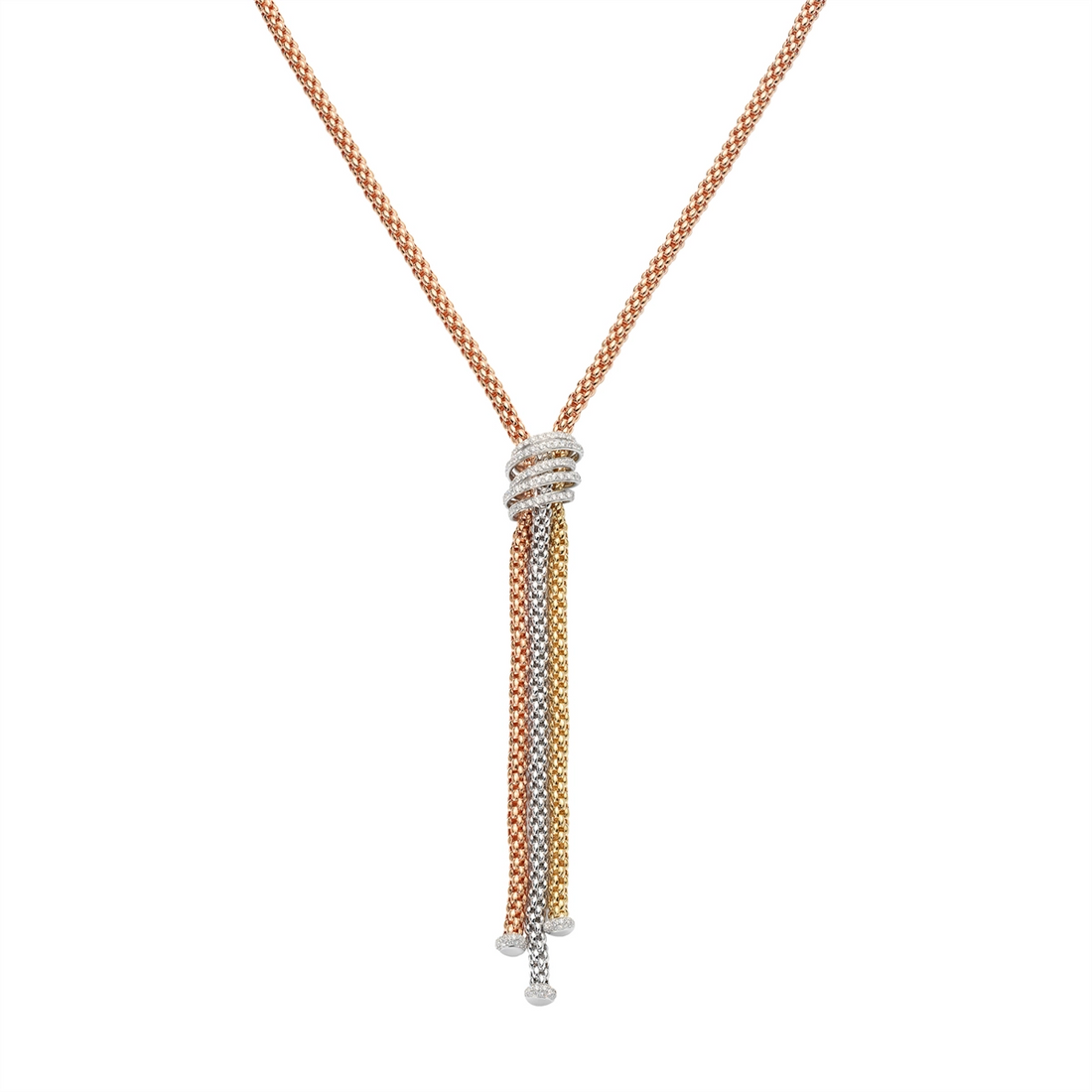 FOPE Necklaces containing Diamond 65106CL_PB_R_RBG_070