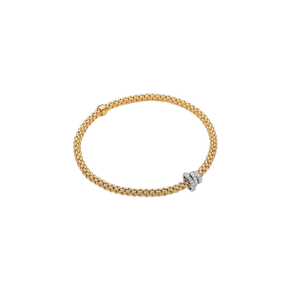 FOPE Bracelets in Mixed Metals containing Diamond 74408BX_PB_G_BBB_00M