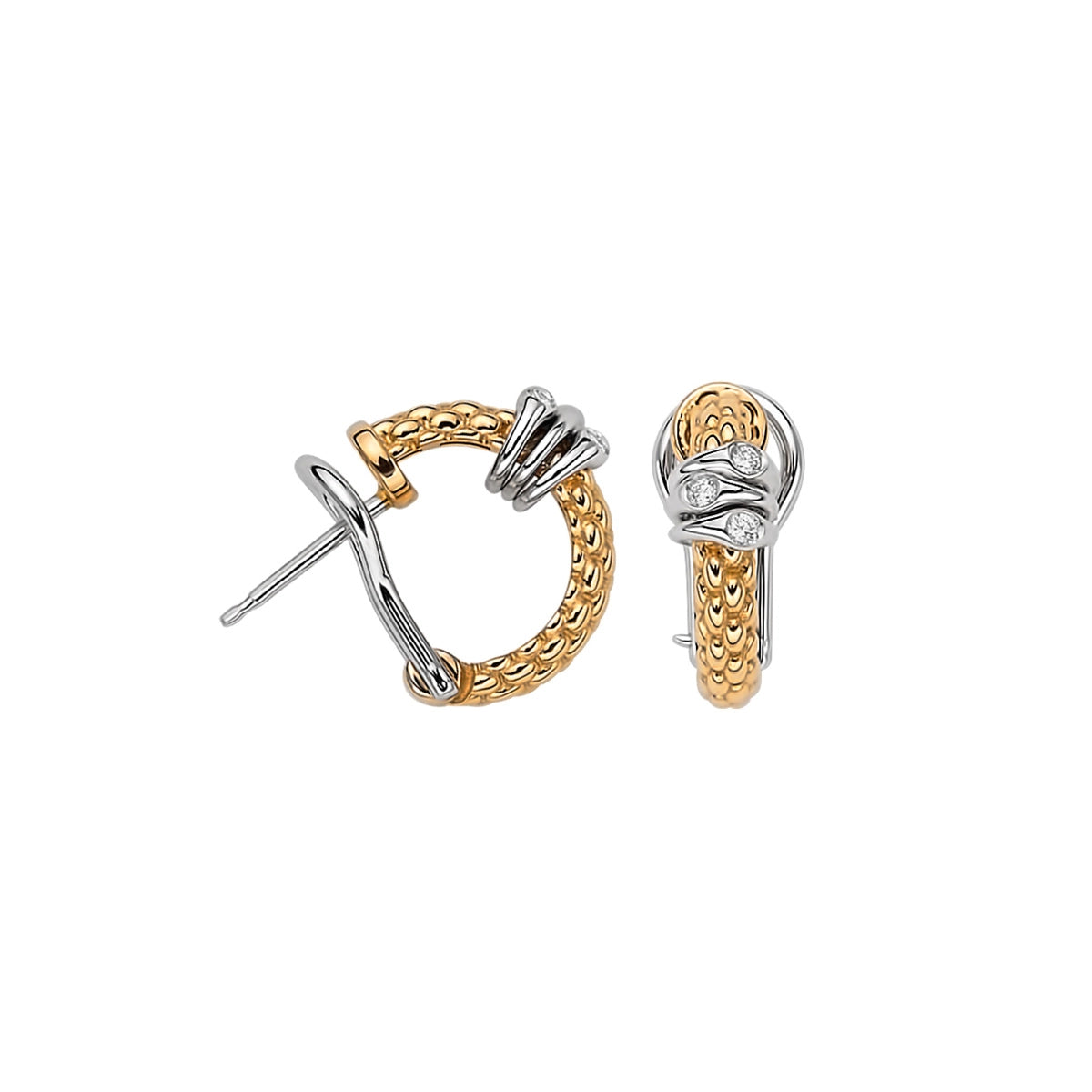 FOPE Earrings in Mixed Metals containing Diamond 74608OX_BB_G_XBX_000