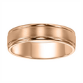 Mens Bands Wedding Rings in Rose Gold 405387