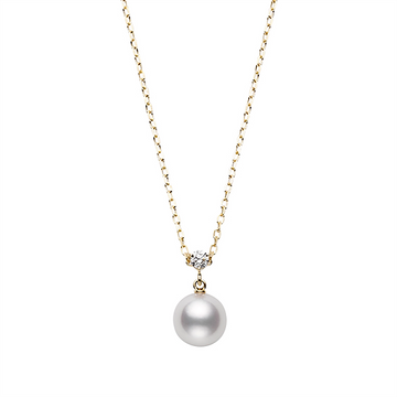 Mikimoto Necklaces in Yellow Gold containing Multi-gemstone, Diamond, Pearl MPQ10149ADXK