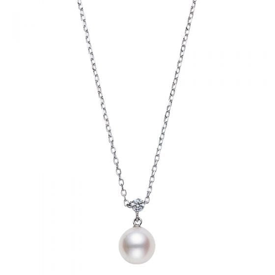 Mikimoto Necklaces in White Gold containing Multi-gemstone, Diamond, Pearl MPQ10149ADXW