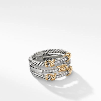 David Yurman Rings in Mixed Metals containing Diamond R16394DS8ADI6
