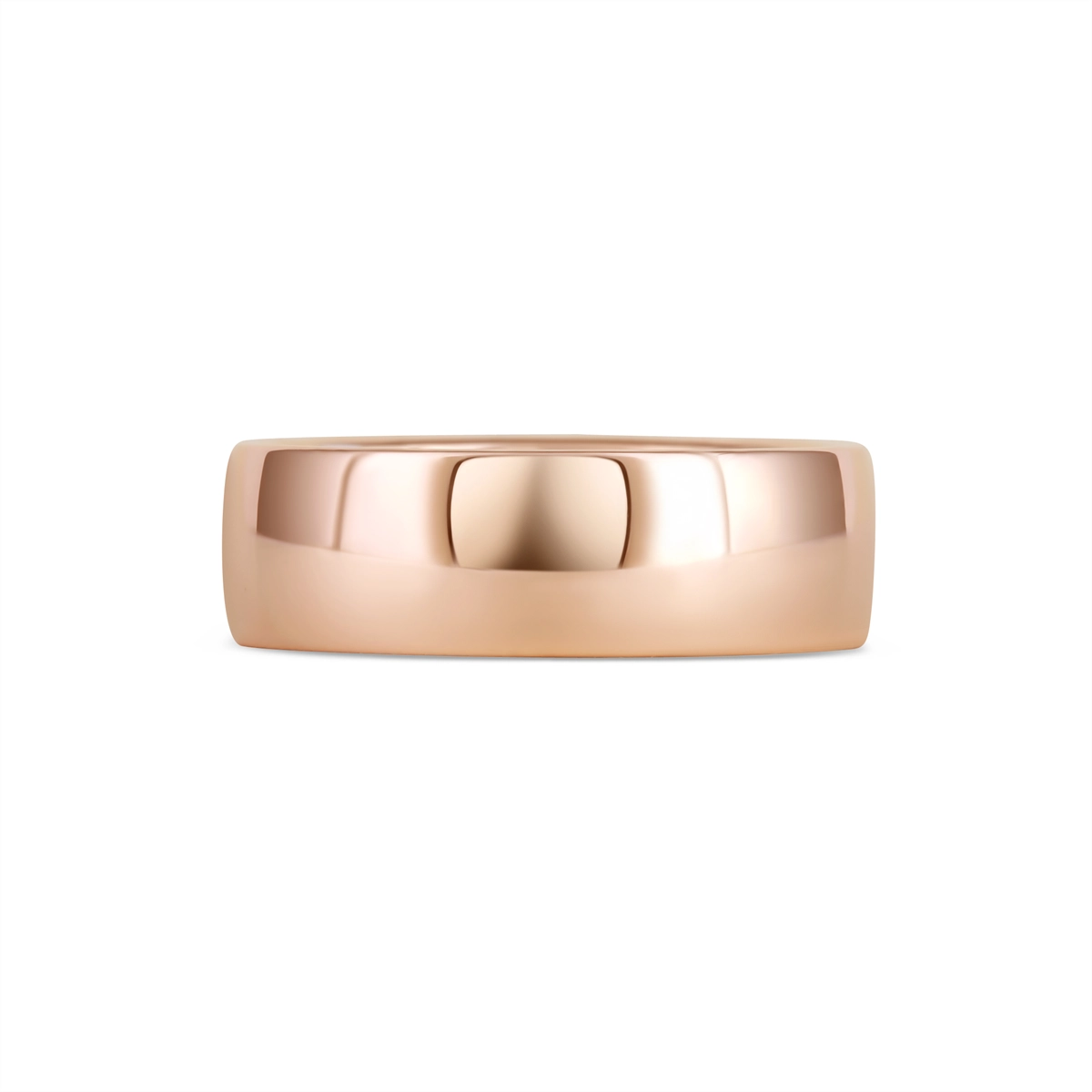 Mens Bands Engagement in Rose Gold V8-7-FP-9