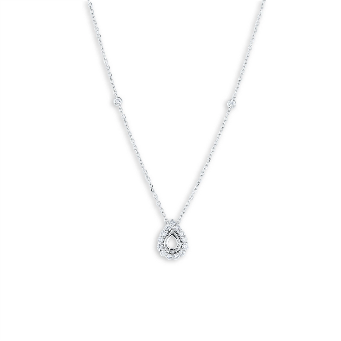 Necklaces Necklaces in White Gold containing Diamond 406989