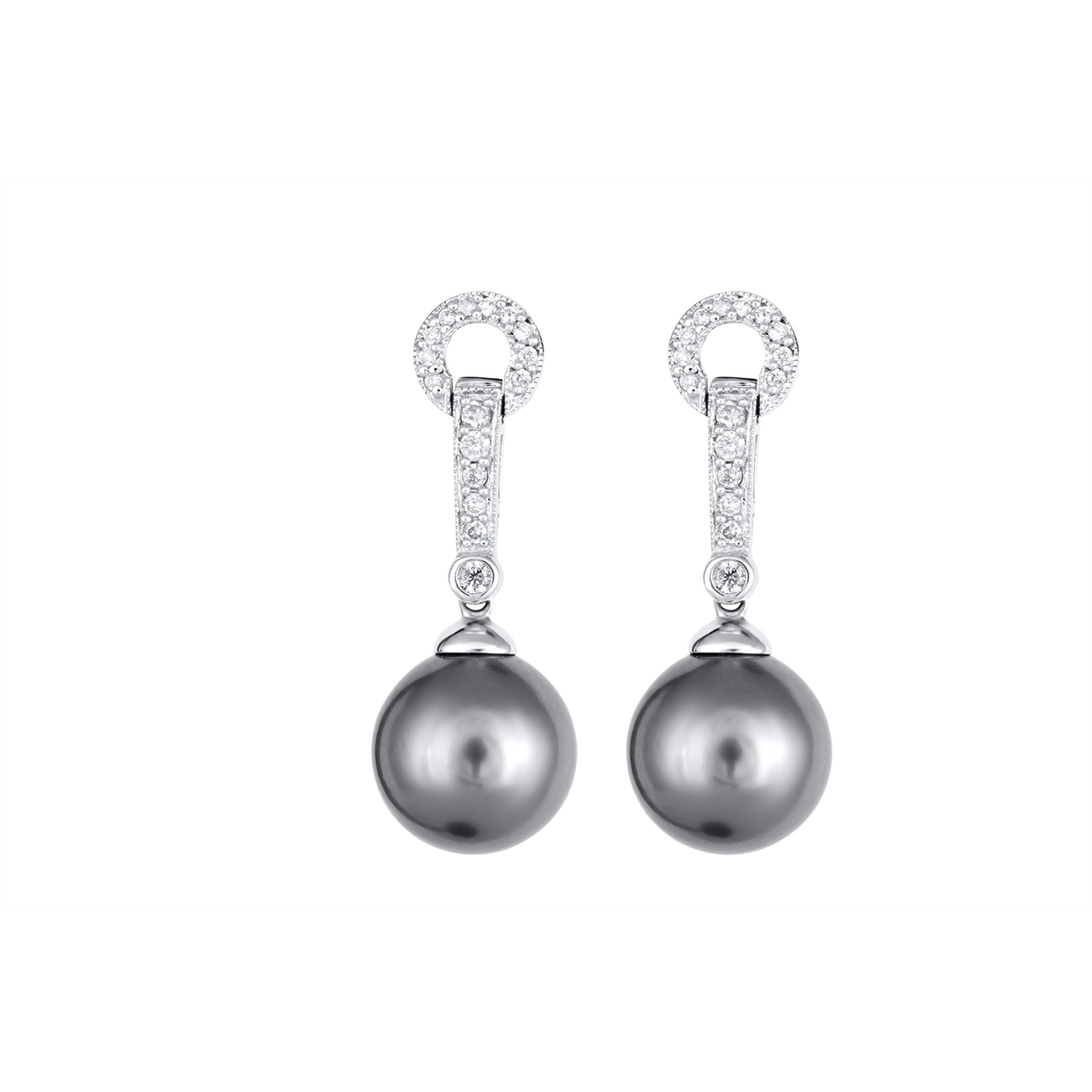 Earrings Jewelry in White Gold 407552