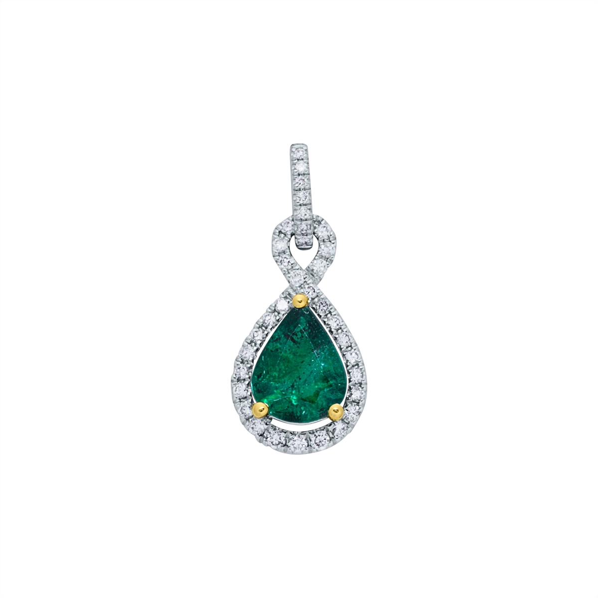 Pendants Pendants in Mixed Metals containing Multi-gemstone, Diamond, Emerald 407703