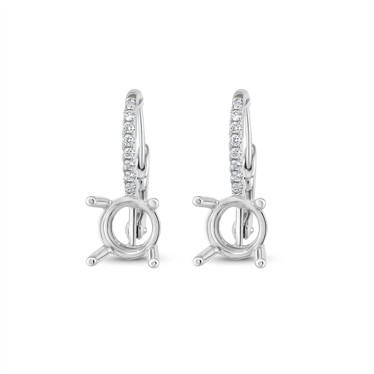 Earrings Earrings in White Gold containing Diamond 407749