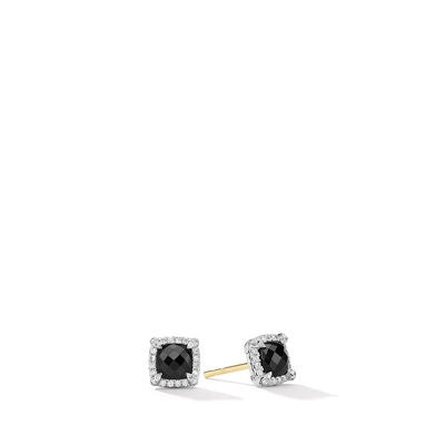David Yurman Earrings in Silver containing Black onyx, Multi-gemstone, Diamond E14986DSSABODI