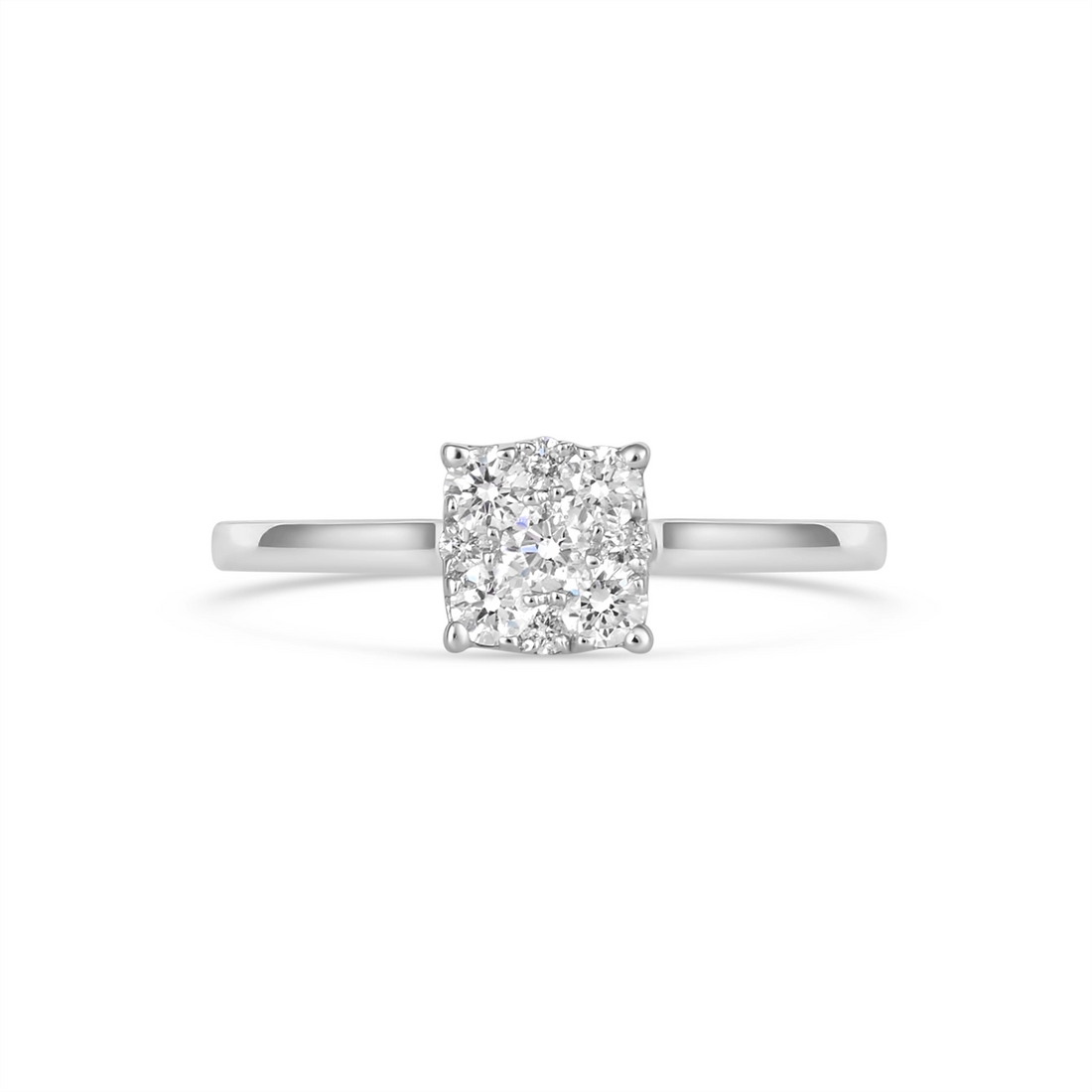 Wedding Bands Engagement Rings in White Gold containing Diamond 408895