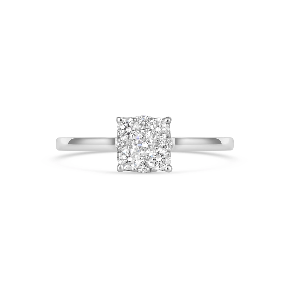 Wedding Bands Engagement Rings in White Gold containing Diamond 408895
