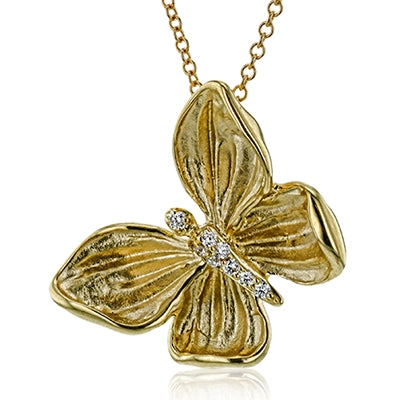 Simon G Necklaces in Yellow Gold containing Diamond DP272