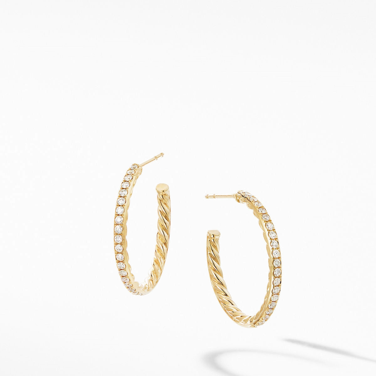 David Yurman Earrings in Yellow Gold containing Diamond E14755D88ADI