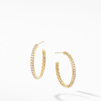 David Yurman Earrings in Yellow Gold containing Diamond E14755D88ADI
