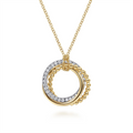 Gabriel & Co Necklaces in Mixed Metals containing Diamond NK6360M45JJ