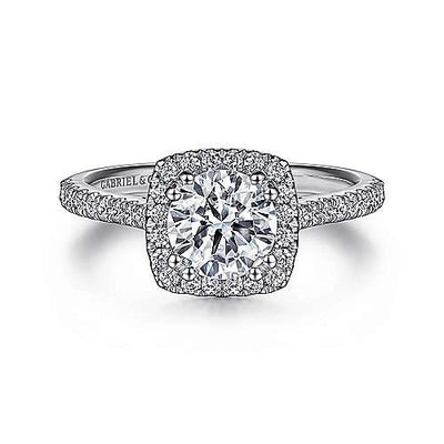 csv_image Gabriel & Co Engagement Ring in White Gold containing Diamond ER8152W44JJ