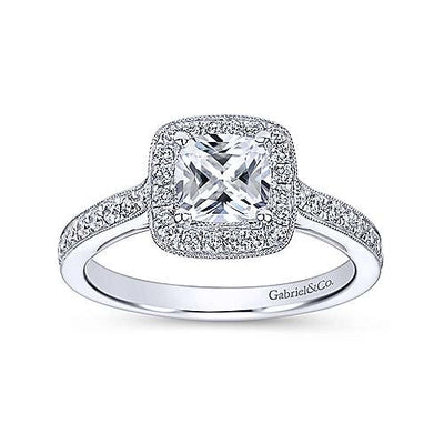csv_image Gabriel & Co Engagement Ring in White Gold containing Diamond ER7527W44JJ