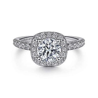 csv_image Gabriel & Co Engagement Ring in White Gold containing Diamond ER6872W44JJ