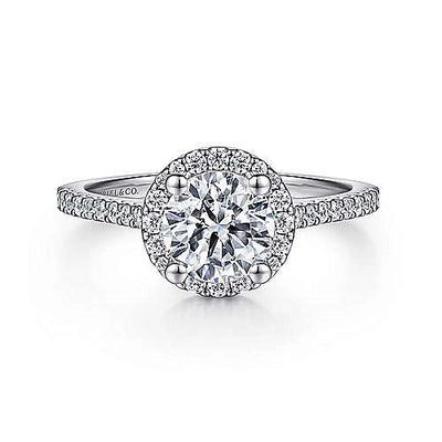 csv_image Gabriel & Co Engagement Ring in White Gold containing Diamond ER6419W44JJ