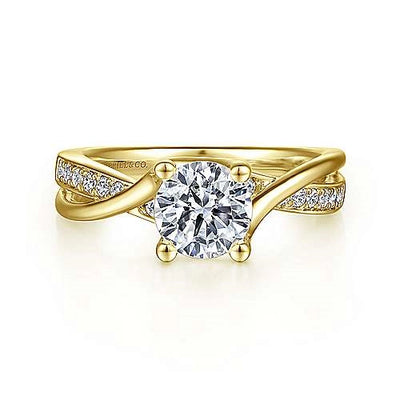csv_image Gabriel & Co Engagement Ring in Yellow Gold containing Diamond ER6360Y44JJ