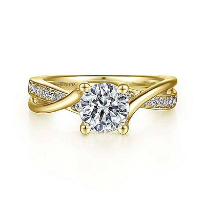 csv_image Gabriel & Co Engagement Ring in Yellow Gold containing Diamond ER6360Y44JJ