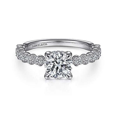 csv_image Gabriel & Co Engagement Ring in White Gold containing Diamond ER15277R4W44JJ