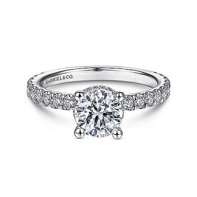 csv_image Gabriel & Co Engagement Ring in White Gold containing Diamond ER14649R4W44JJ