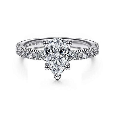 csv_image Gabriel & Co Engagement Ring in White Gold containing Diamond ER14649P4W44JJ
