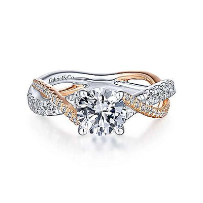 csv_image Gabriel & Co Engagement Ring in Mixed Metals containing Diamond ER14460R4T44JJ