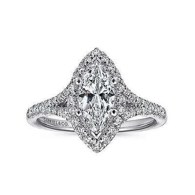 Gabriel & Co Engagement Rings in White Gold containing Diamond ER12649M4W44JJ